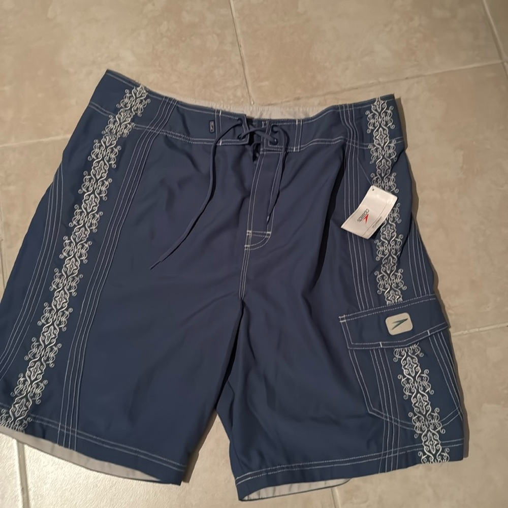 Men’s Speedo swim shorts. Brand new with tags size XL.